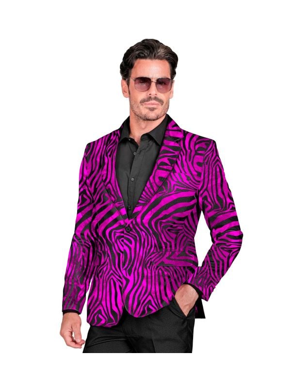 Tijgerprint colbert roze mannen