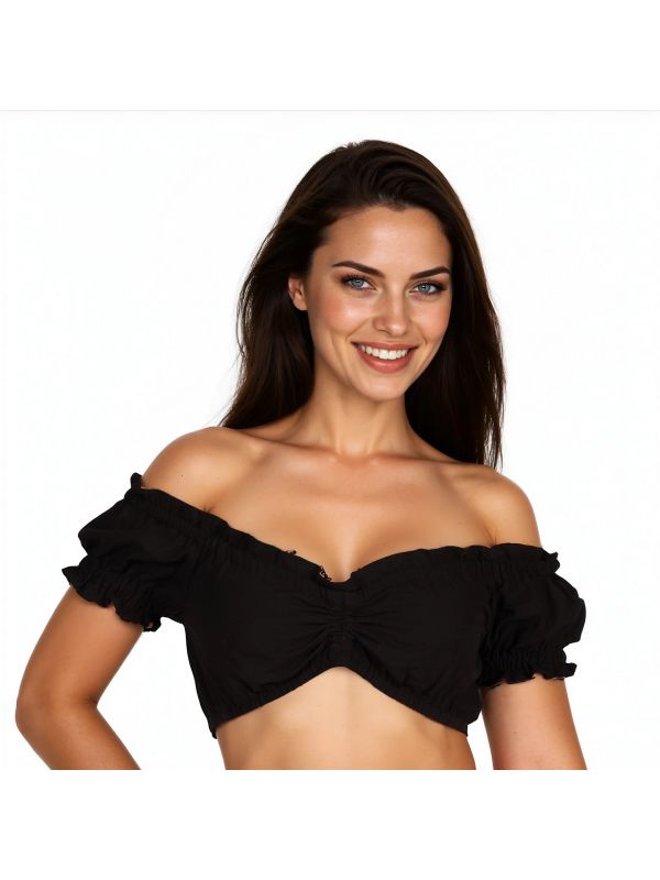 Tiroler Blouse Zwart Dames Oktoberfest