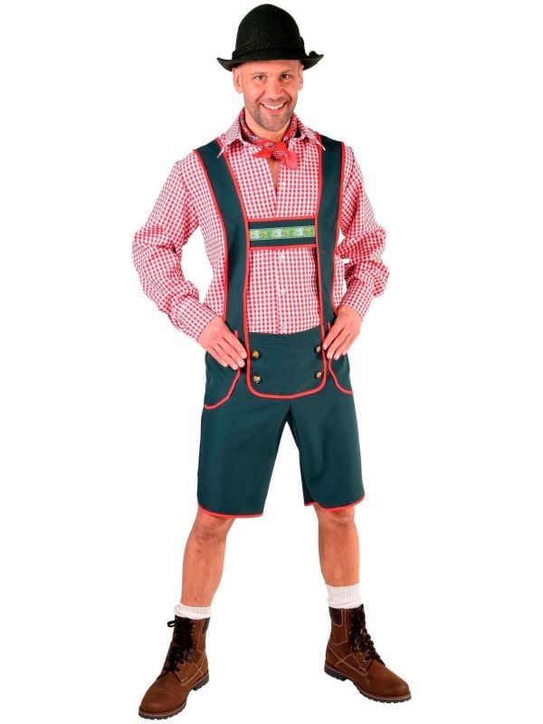 Tiroler lederhosen heren blauw main product photo