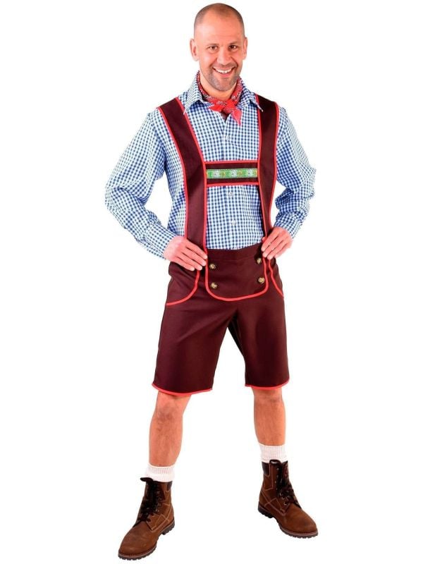 Tiroler lederhosen heren bruin main product photo