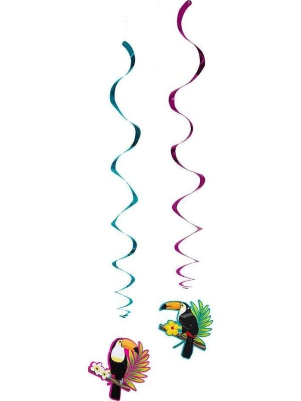 Toekan decoratie swirl hangers