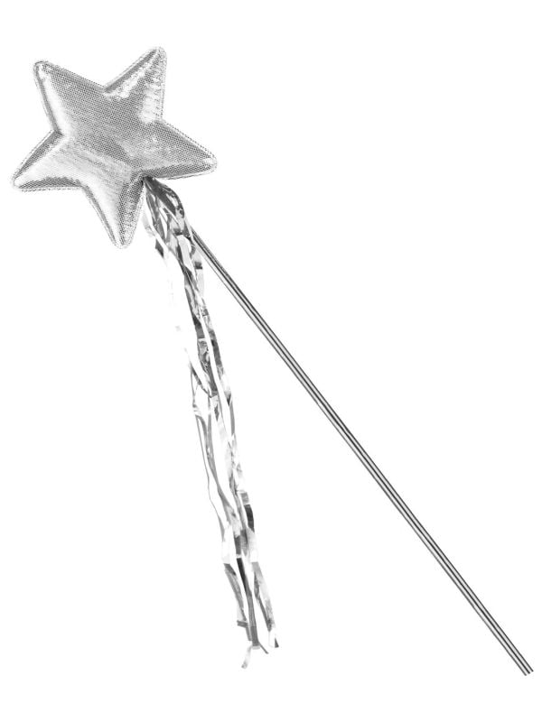 Toverfee staf zilver met ster kind main product photo