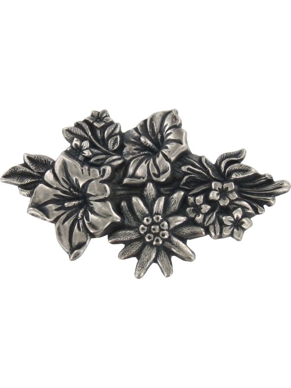 Trachten Broche Edelweiss Zilver Oktoberfest Tirol