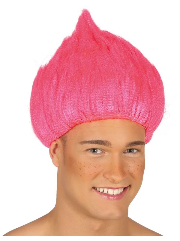 Trolls roze pruik main product photo
