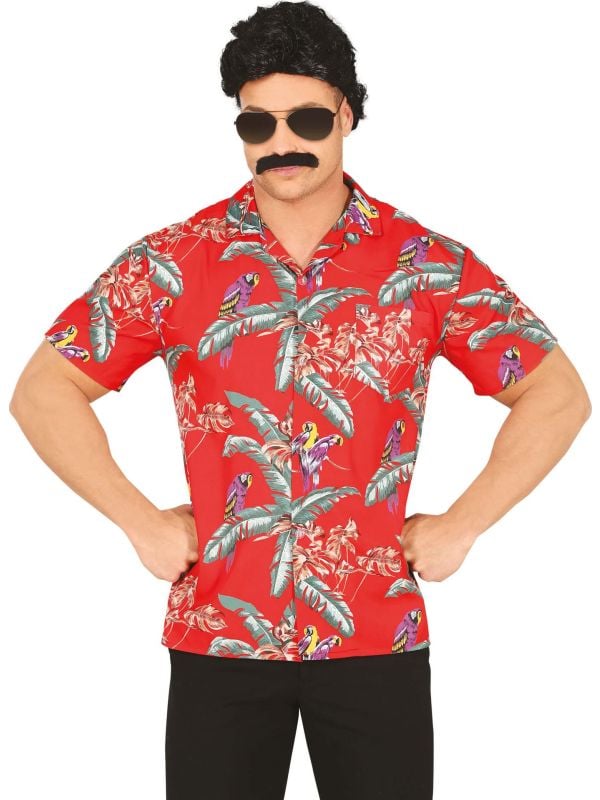 Tropisch Shirt met Papegaaienprint