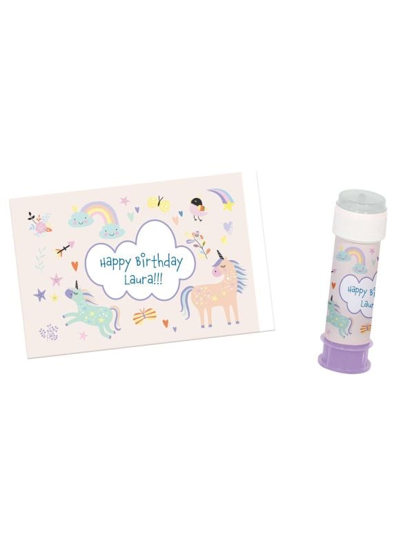 Unicorn & Rainbows bellenblaas stickers