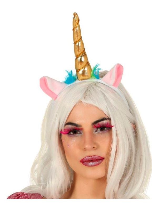 Unicorn hoorn haarband goud
