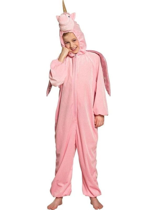 Unicorn onesie meisjes roze