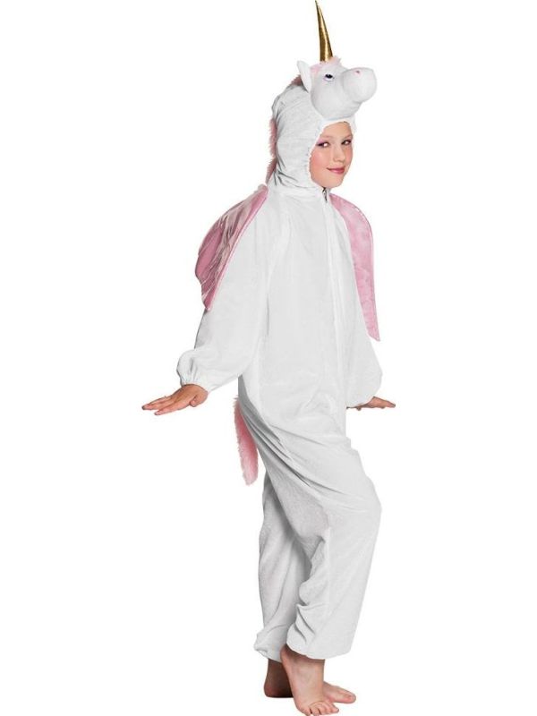 Unicorn onesie meisjes wit