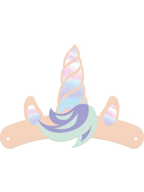 Unicorn papieren hoofdbanden