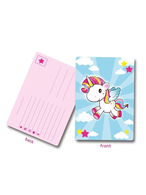 Unicorn verjaardag uitnodigingen 8 stuks