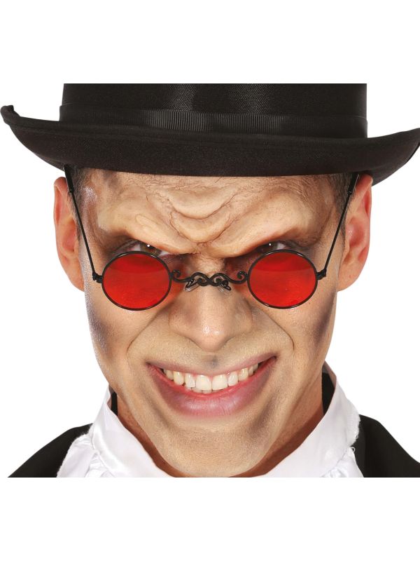 Vampier bril rode glazen halloween