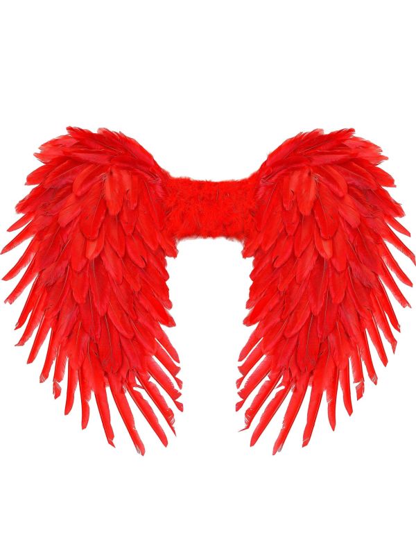 Veren Vleugels Rood Feest Dames Heren