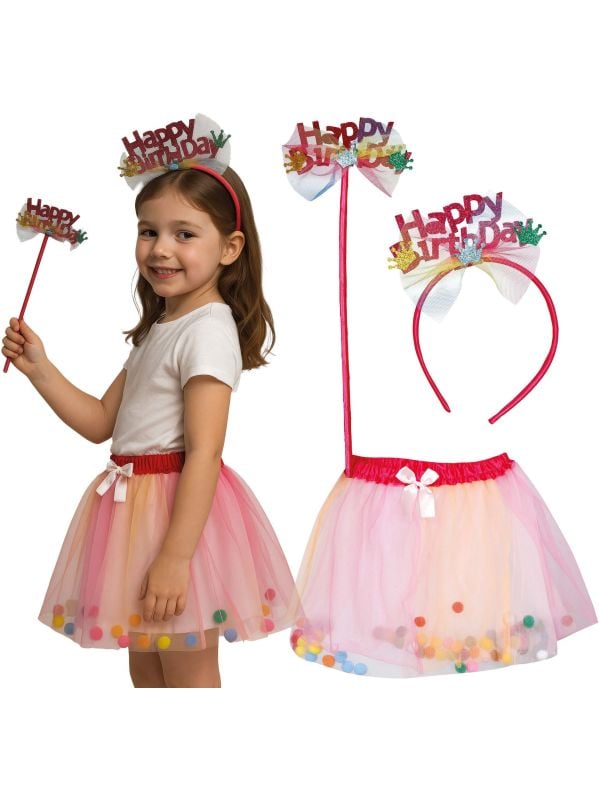 Verjaardagsfeestje Outfit Meisjes Set main product photo