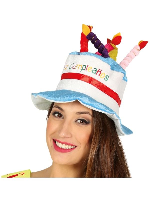 Verjaardagstaart muts pluche main product photo