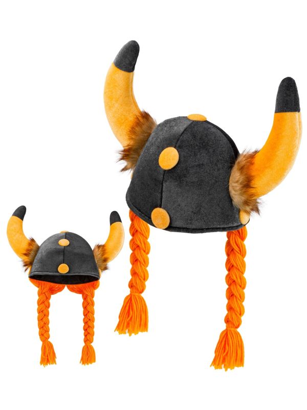 Viking Helm met Vlechten Dames Mannen