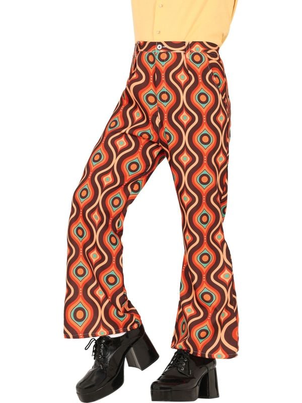 Vintage Regenboog 70's Pantalon heren