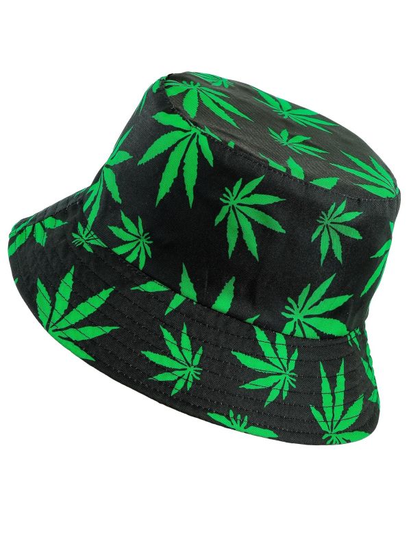 Visserhoedje Marijuana Print Dames Heren