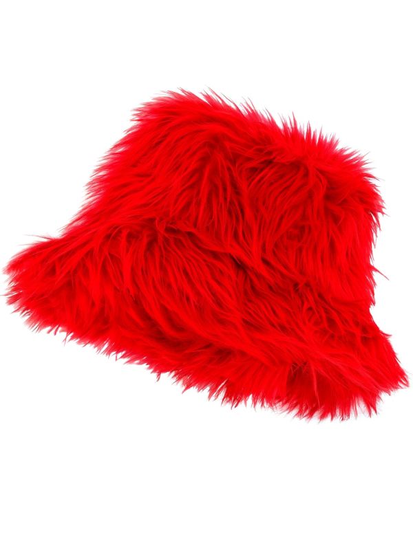 Vissershoedje Pluche Rood