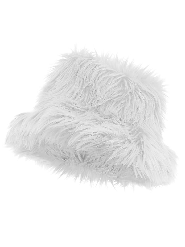 Vissershoedje Pluche Wit