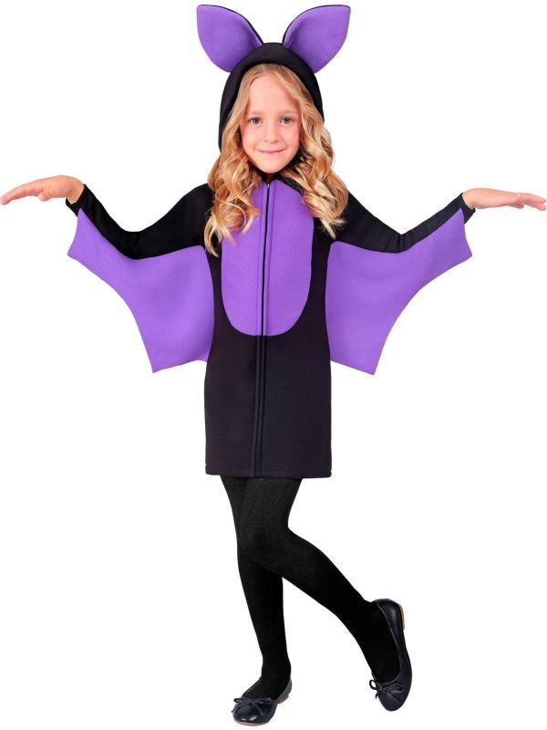 Vleermuis Pak Kostuum Zwart Meisjes