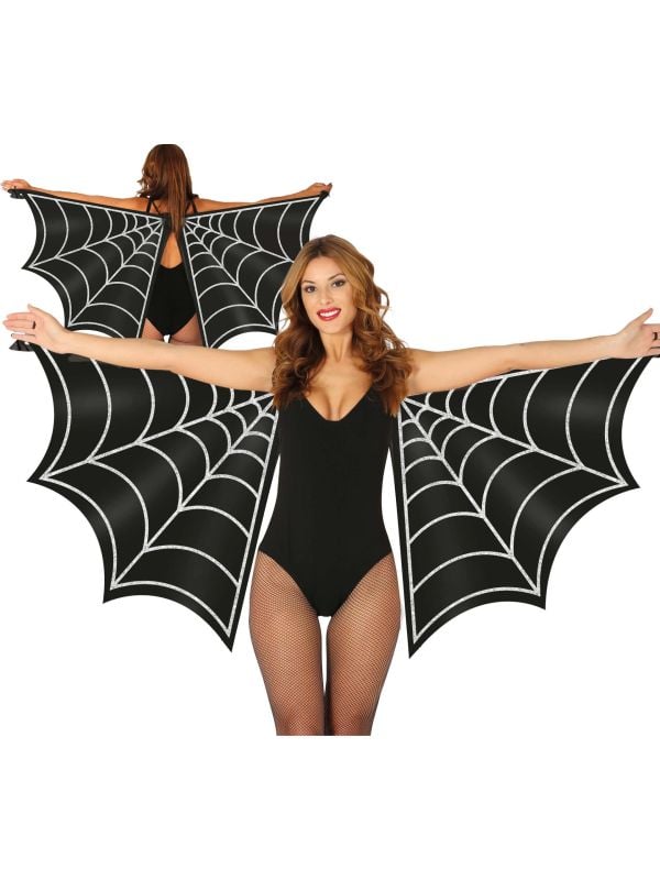 Vleermuis vleugels spinnenweb 170 x 80 cm halloween