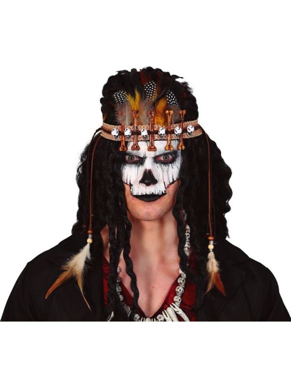 Voodoo veren haarband halloween