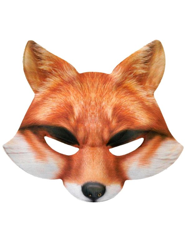 Vos Masker Bruin Feest Dames Heren