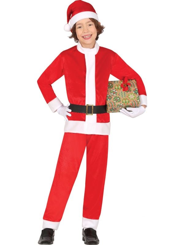 Vrolijk kerstman outfit kinderen