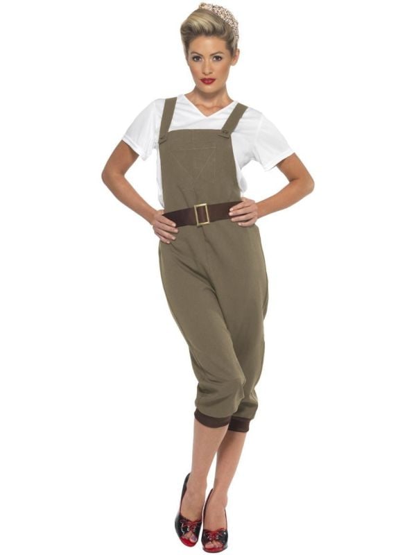 Vrouwelijke werker kostuum khaki main product photo