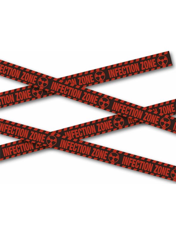 Waarschuwingstape infectie zone 6 meter halloween