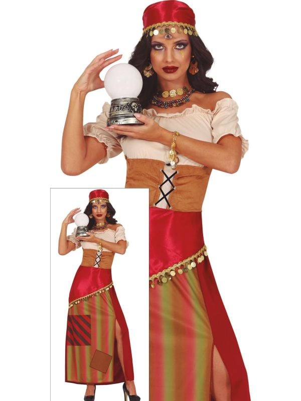 Waarzegster jurk halloween dames