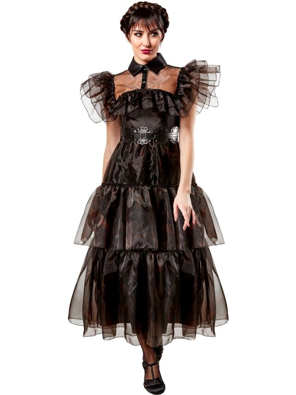 Wednesday Addams Jurk Vrouwen Outfit Addams Family