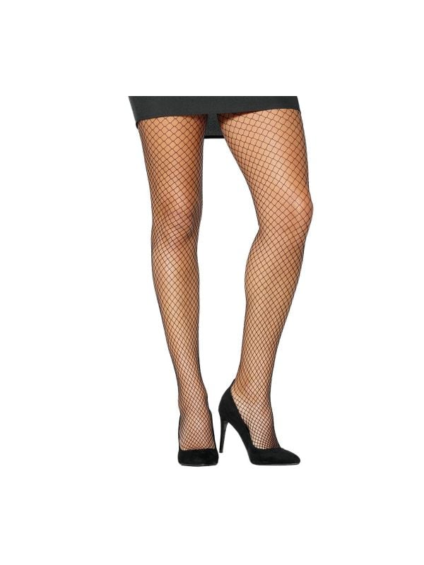 Wijde gaten panty zwart