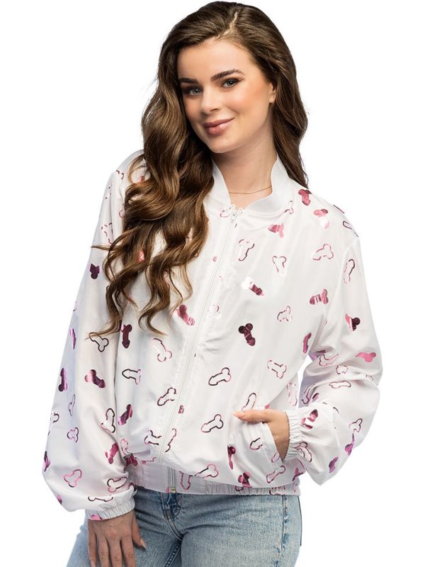 Wit Bachelorette Bomberjacket Dames