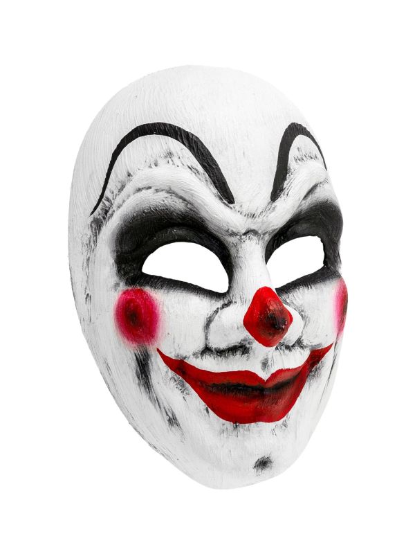 Wit Clown Masker Halloween