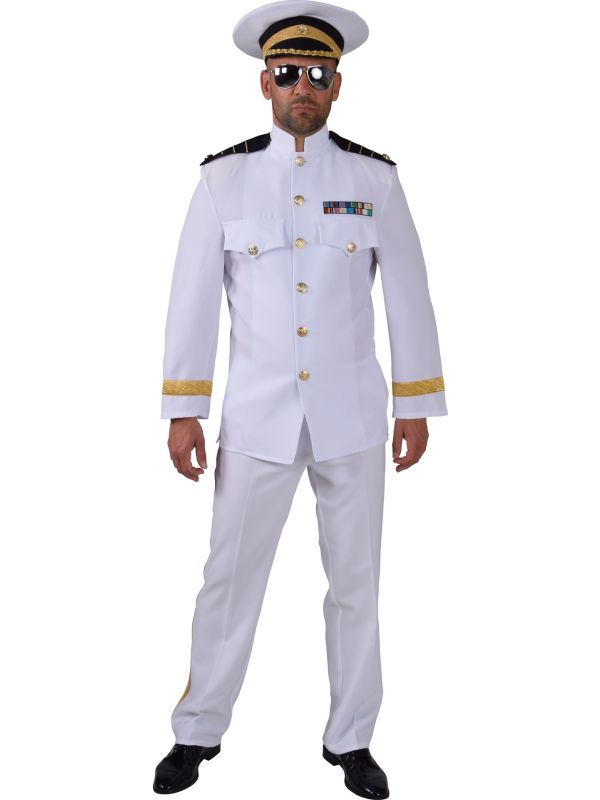Wit kapiteins pak mannen main product photo