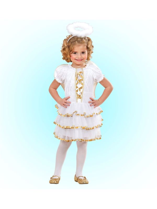 Wit meisjes engelen jurkje main product photo