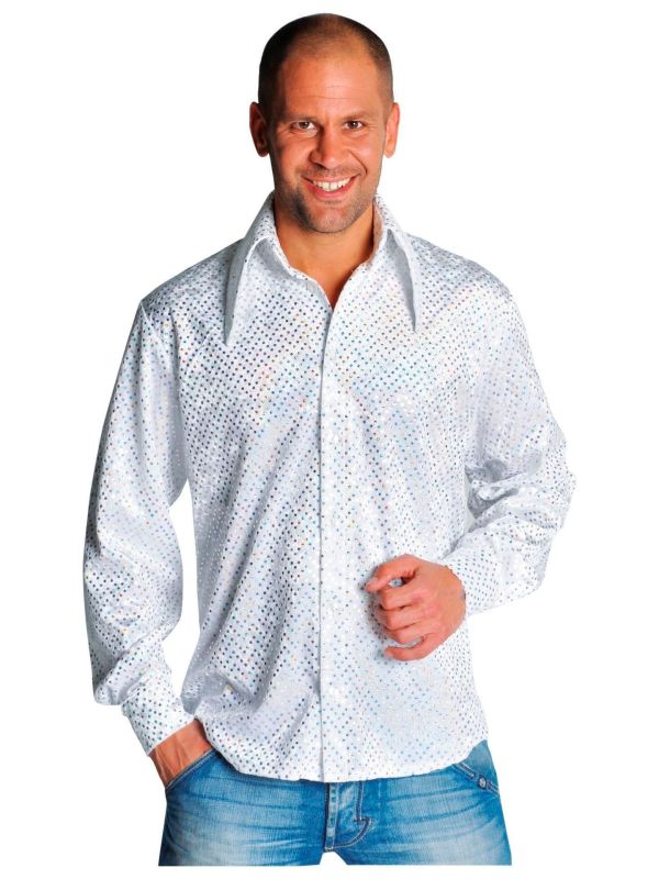 Witte Disco Blouse Mannen main product photo