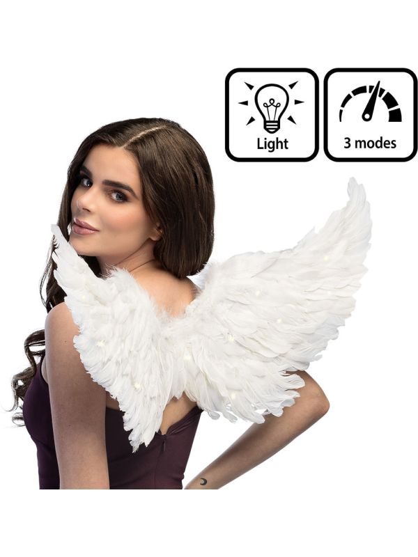 Witte Engel Vleugels met LED