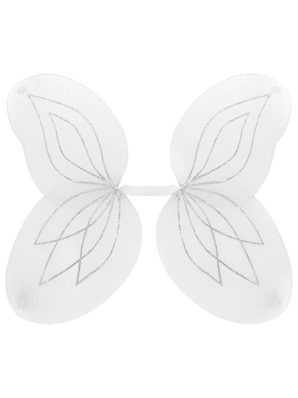 Witte glitterende vlinder vleugels kind main product photo