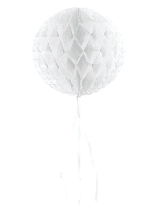 Witte honingraat bol decoratie main product photo