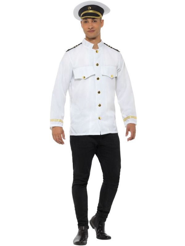 Witte jas kapitein main product photo
