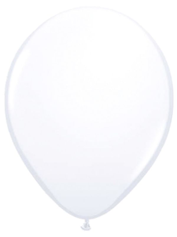 Witte metallic ballonnen 100 stuks main product photo