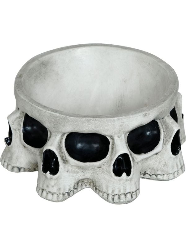 Witte schedels ronde kom halloween main product photo