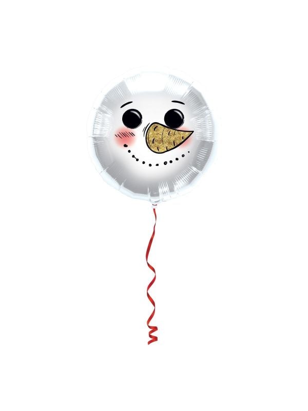 Witte sneeuwpop folieballon main product photo