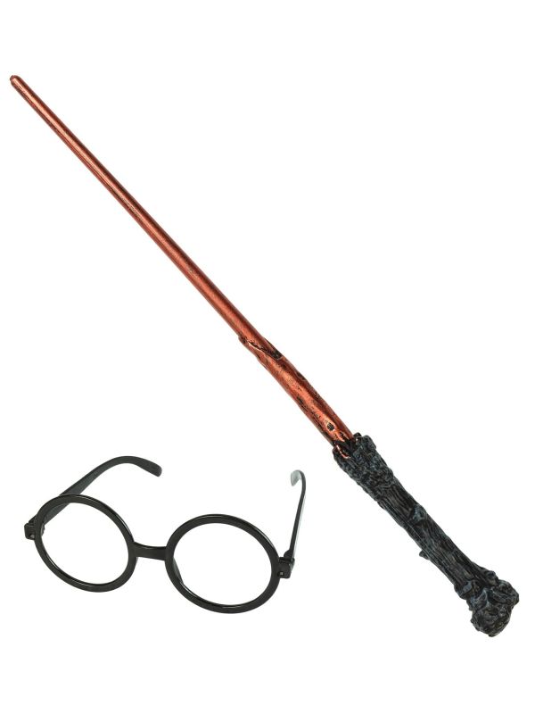 Wizard Ronde Bril met Toverstok