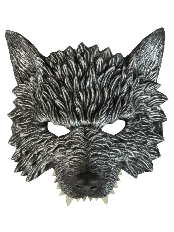 Wolf Masker Grijs Dames Mannen