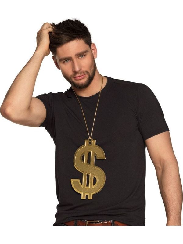 XXL dollar teken ketting