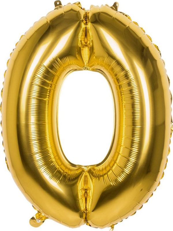 XXL gouden ballon cijfer 0 main product photo